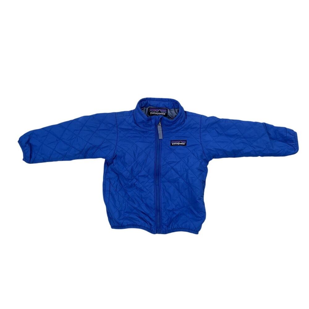 Patagonia Baby Nano Puff Jacket Blue Quilted Primaloft Lightweight Casual 12-18